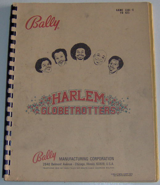 Bally Harlem Globetrotters Manual